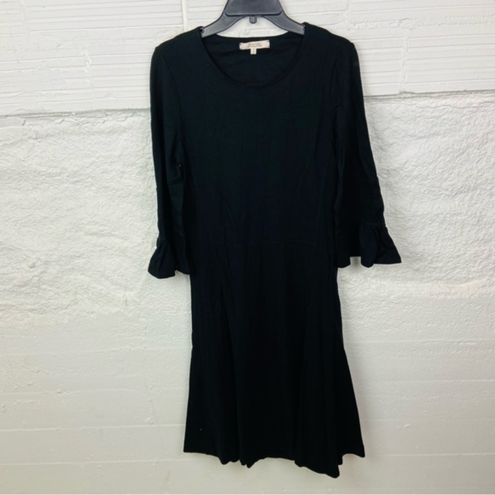 Dorothee schumacher little Black Long flare Sleeve Dress size 4